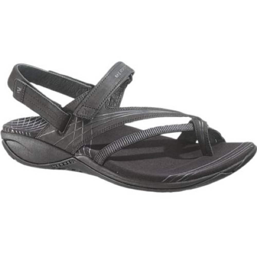 Merrell Freesia Strappy Sandal in Black - Size 7